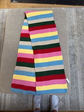 GAP Striped Knit Scarf in Pink, Yellow, Blue, Green, Red, Cream